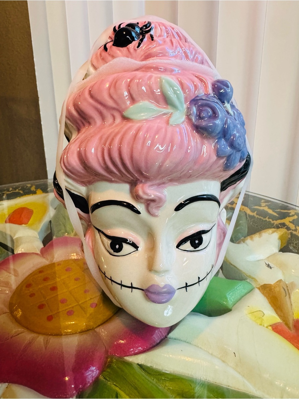 Bride of Frankenstein cookie jar ceramic canister BNWT